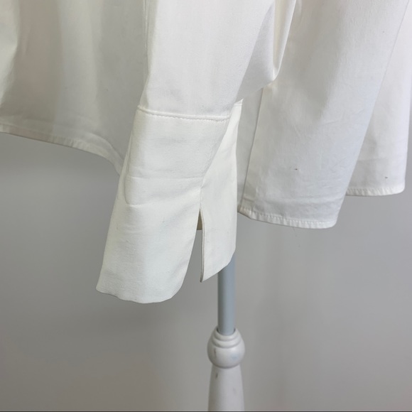 J. Jill White Button Up Shirt Collection Stretch Top Professional Cotton Preppy - Picture 6 of 12
